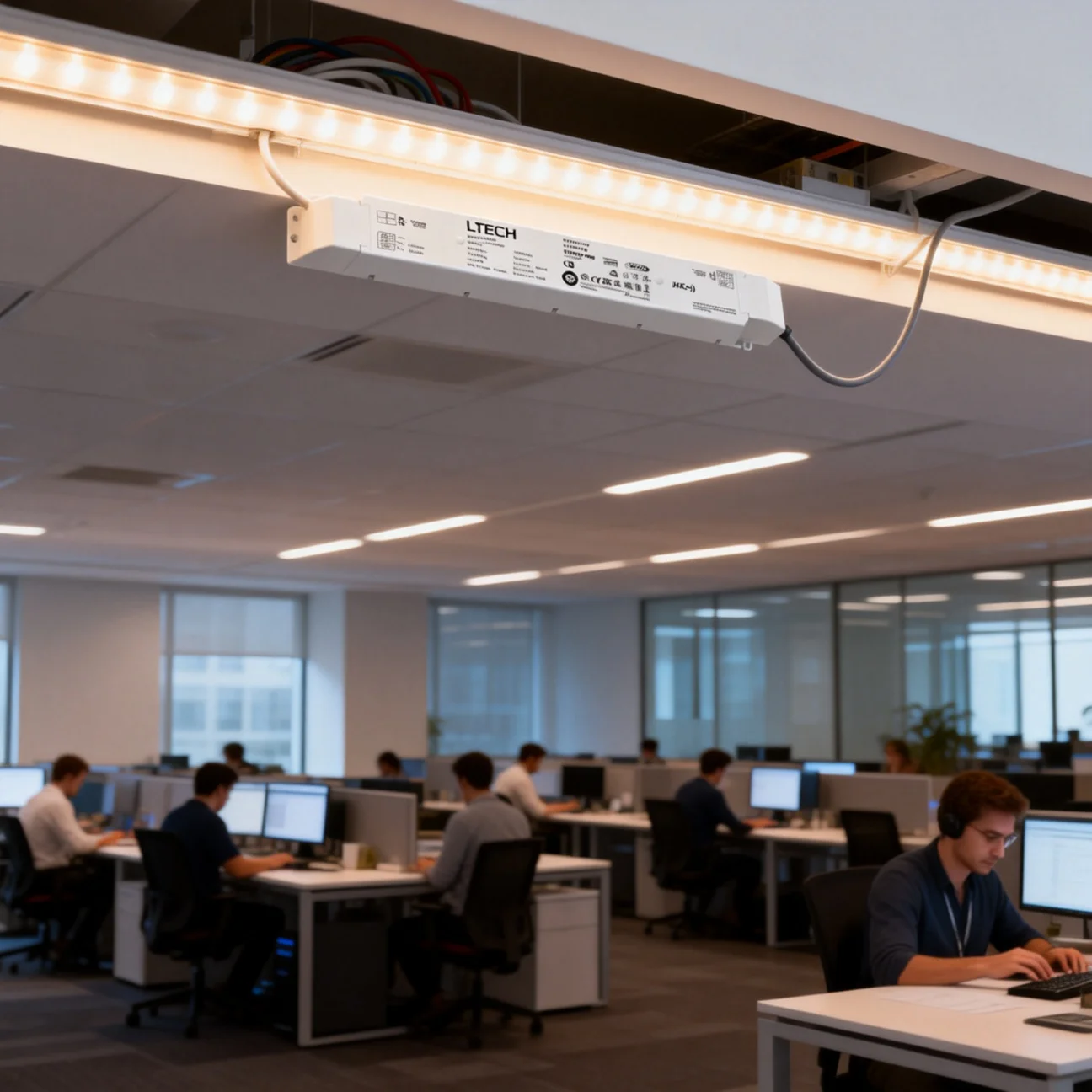 240W 24V DT8 CV Led 드라이버 LTECH DALI 디밍 조명 변압기 AC 220-240V 입력, 푸시 희미한 NFC CCT 조정 가능한 흰색 드라이버