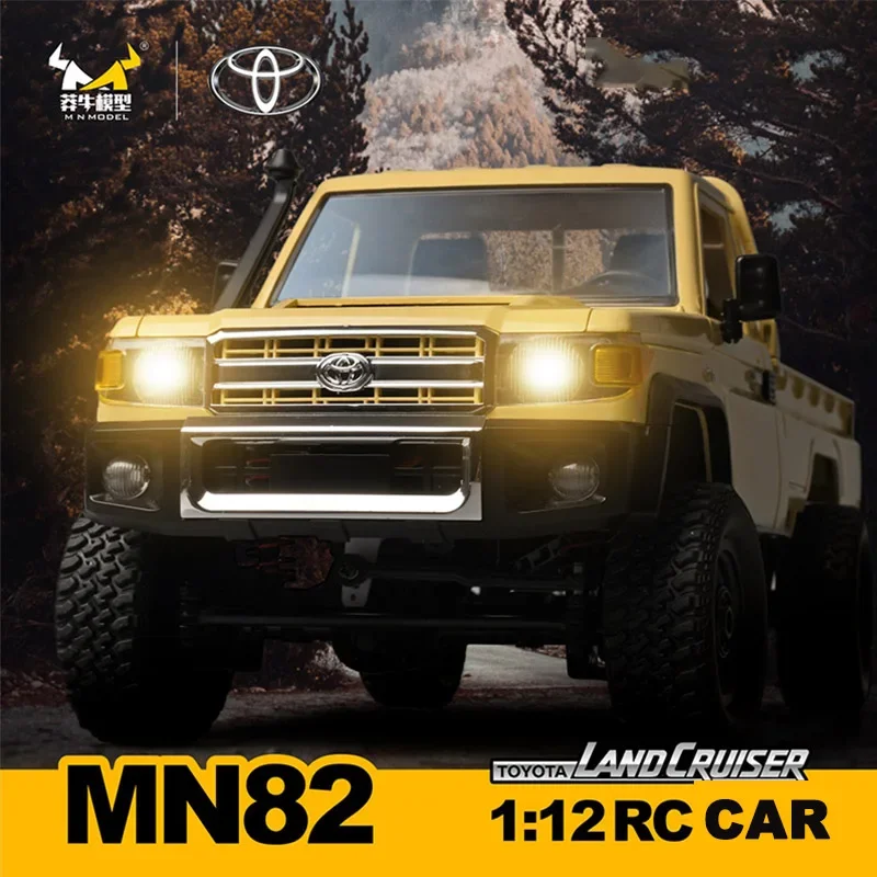 MN82 NEW RC Car Toy 1/12 Scale TOYOTA LandCruiser LC79 Model 2.4Ghz Remote Control 4WD Pickup Trucks Toys for Boys SCY-16104 Pro