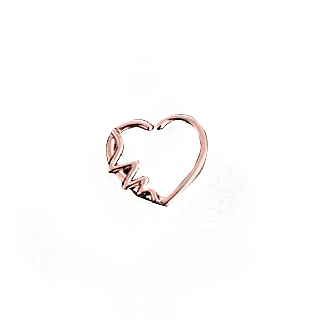 Hoop Nostril Bendable Ring Gem Cartilage Tragus Daith Piercing Earrings Septum Clicker Helix Conch Rook Piercing