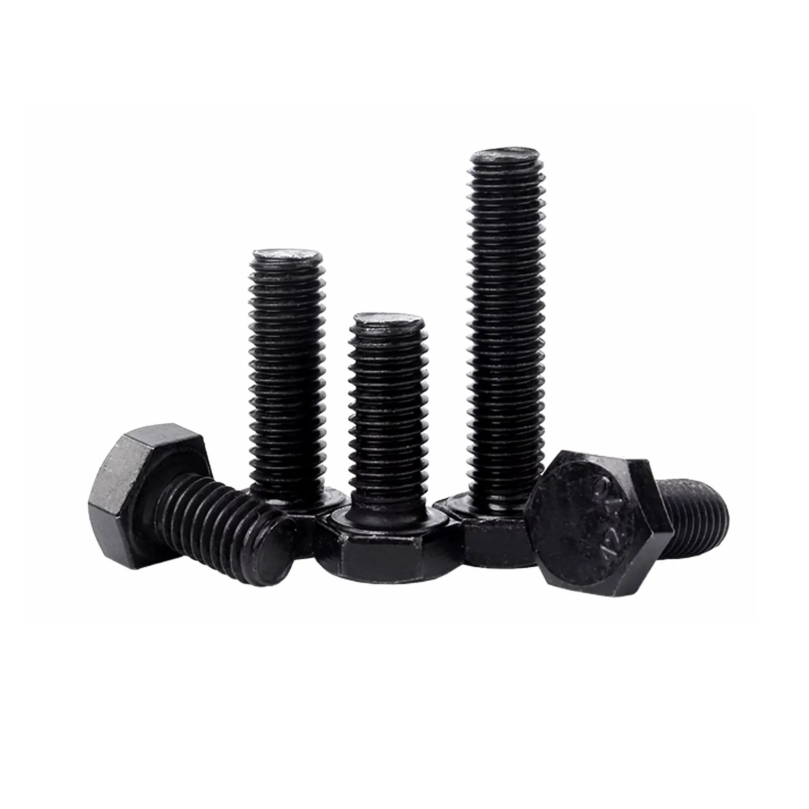 1/10X M3 M4 M5 M6 M8 M10 M12 DIN933 GB5783 Black A2 Stainless Steel Full Thread External Hex Outside Hexagon Head Cap Screw Bolt