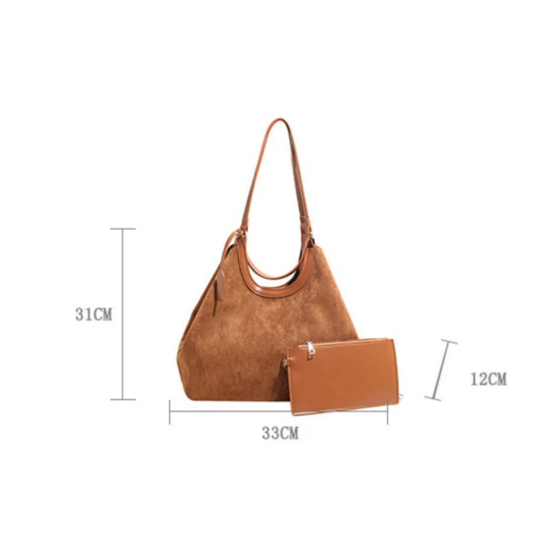 Premium Retro Bucket Bag Modische europäische amerikanische Tragetasche Stilvolle einfache Umhängetasche Hochwertige meistverkaufte Freizeittasche – Detail 1