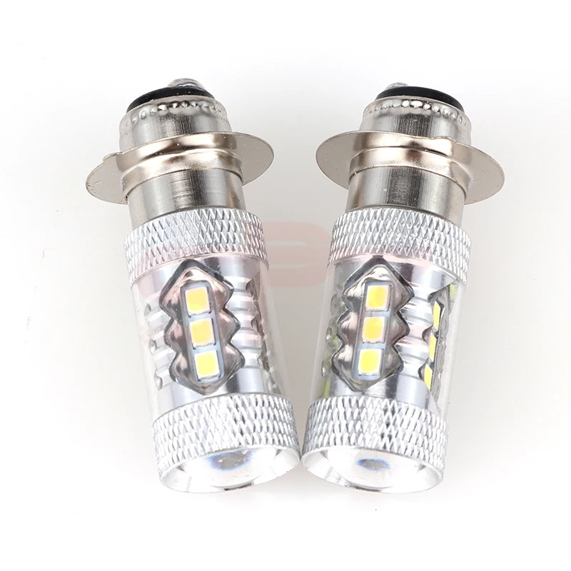 Motorcycle 2PCS 80W Super LED Headlights Bulbs For YAMAHA ATV YFM350 400 450 660 700 Raptor Blaster 200 Banshee 350 Grizzly