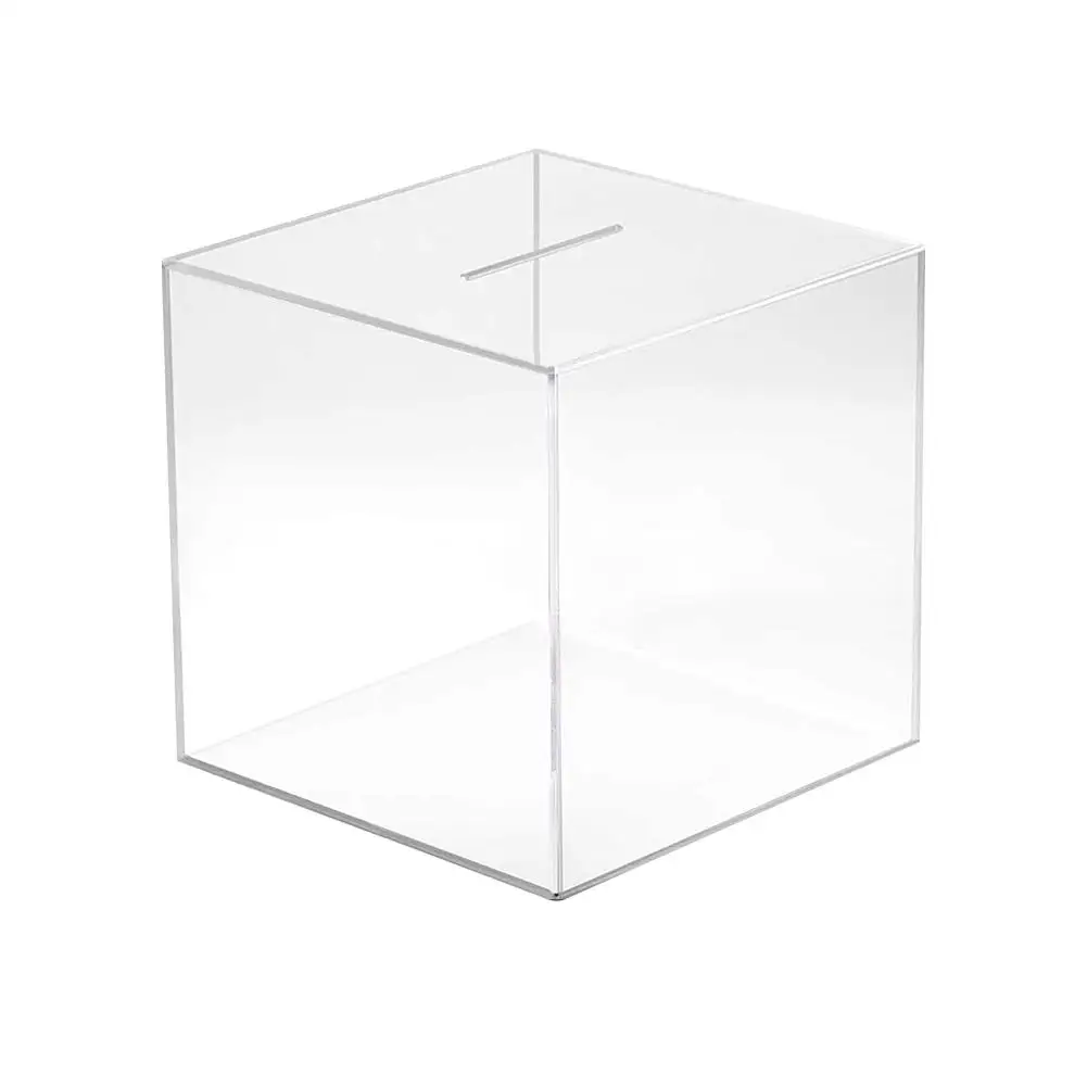 Transparent Acrylic Piggy Bank 12/15/18cm Large Size Can Be Saving Cube Cannot Take Save That Money Storage Box Box O M7I1 3