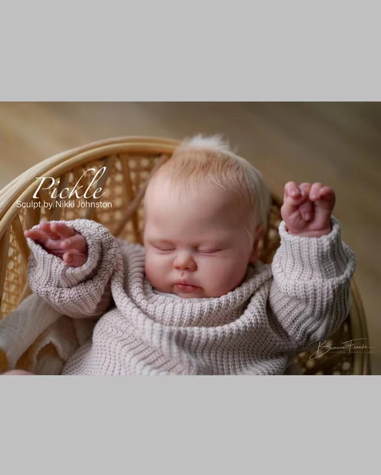 Pinky Reborn Reborn Baby Doll Kit 24 Inch - Pickle Toddler Doll Already Painted, With Cloth Body & DIY Accessories, For Kids 3+ - View #8