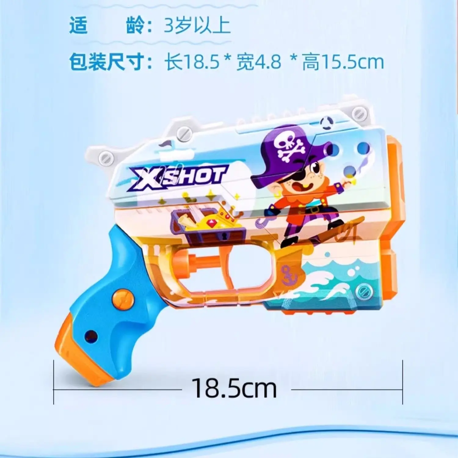 ZURU X-Shot 스킨스 나노 패스트필 워터 블래스터, 1초만에 물을 채울 수 있는 소형 물총 장난감, 어린이 여름 야외 놀이용
