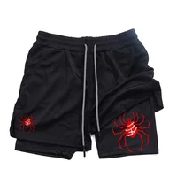 Anime Hunter x Hunter Performance Shorts for Men Breathable Spider Gym Shorts Summer Sports Fitness Workout Jogging Short Pants 1
