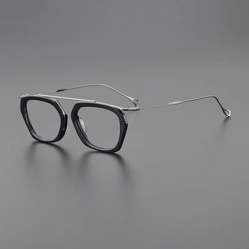 

Japanese Light Pure Titanium Myopia Eyewear Fashion High Quality Star with The Same Style Glasses Frame Men Retro Eyeglasses