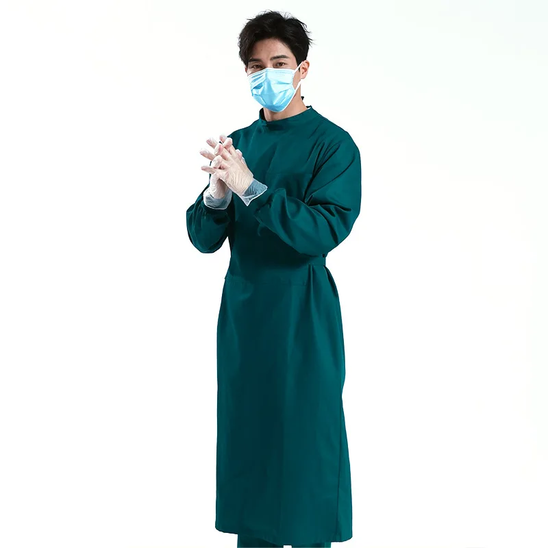 Operating room work uniform half package full package men's surgical gown long sleeved Surgeons wear isolation clothing thin