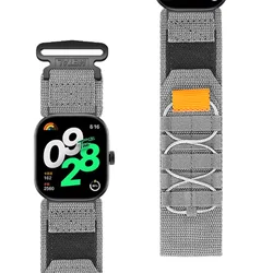 Nylon Sports Wristband Bracelet Replacement Strap for Xiaomi Band 10 Pro (GRAY)