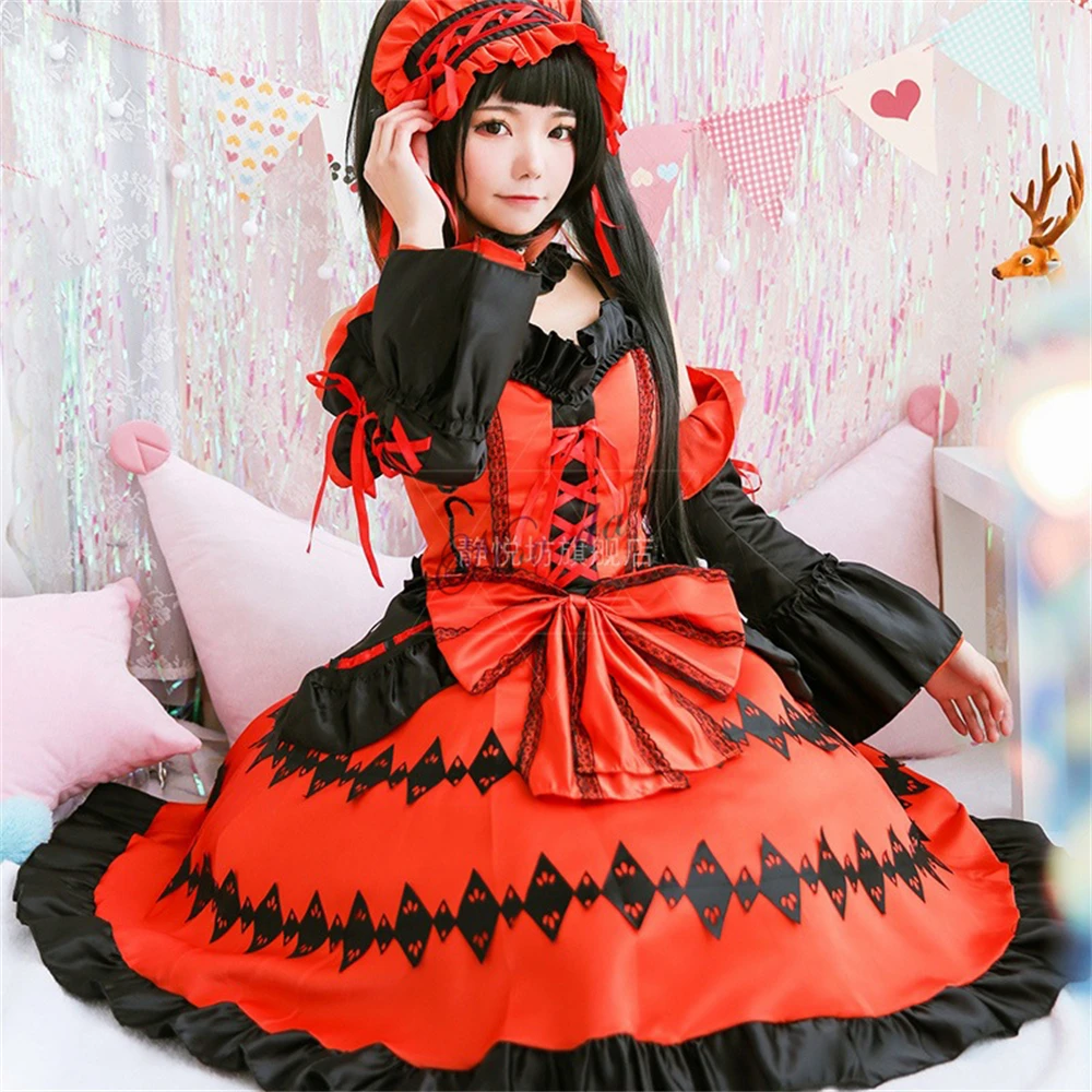 コスプレ衣装 KURUMI Amazon.com: Anime Tokisaki Kurumi Nightmare Cosplay Costume