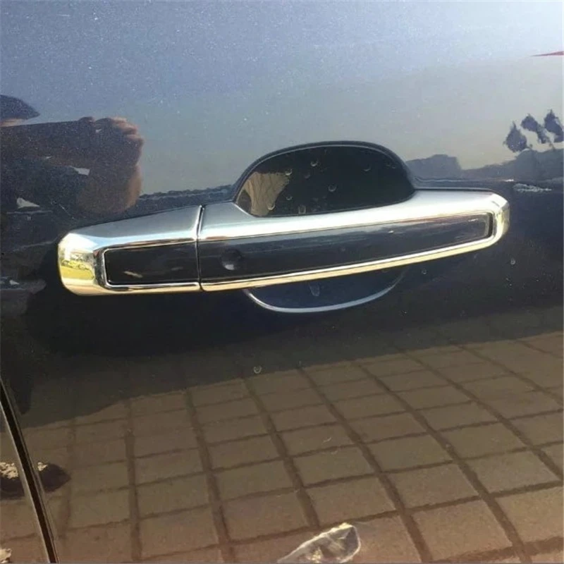 

WELKINRY For Jaguar F-Pace X761 2016-2023 ABS Chrome Outer Car Body Door Handle Doorknob Cap Trim