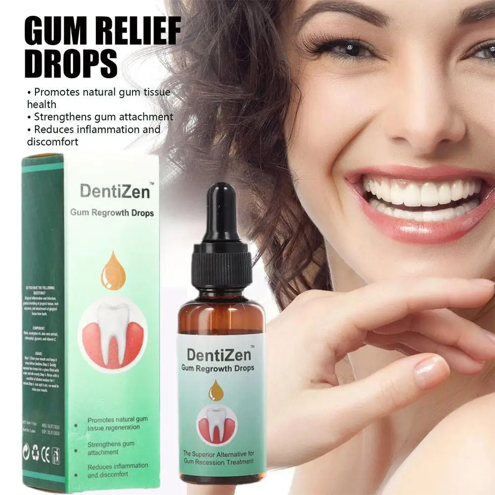 

Dentizen Gum Regrowth Drops Relieve Mouth Periodontal Breat Gum Treatment Bad 30ml Pain Clean Oral Care Antibacteria R1l5