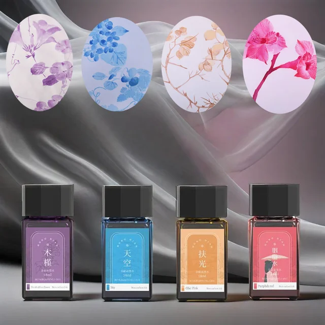 18ml Color Non-carbon Ink Water-based Pigment Without Blocking Pen Color Adjustable Fountain Pen Brush Calligraphy Dipping Pen 1