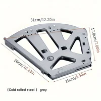 Flip shoe cabinet accessories,flip bucket shoe rack,stainless steel thickened shoe cabinet accessories,hardware hidden flip rack 3