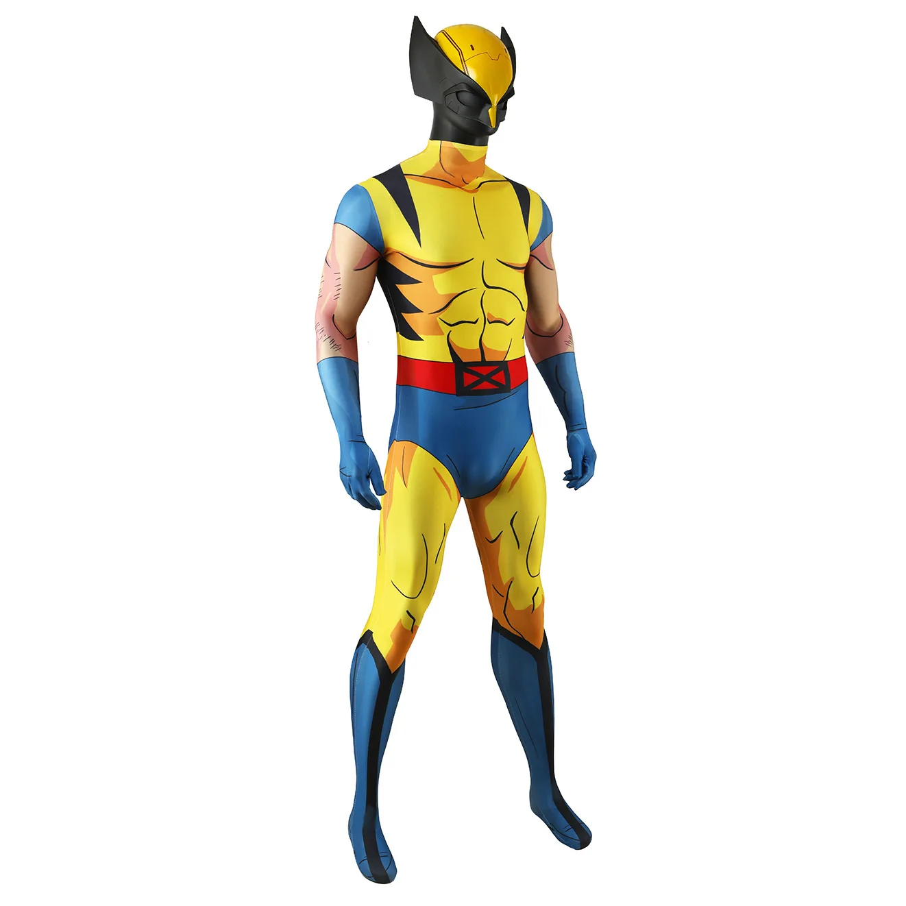 Marvel-Inspired Wolverine Cosplay Bodysuit for Men