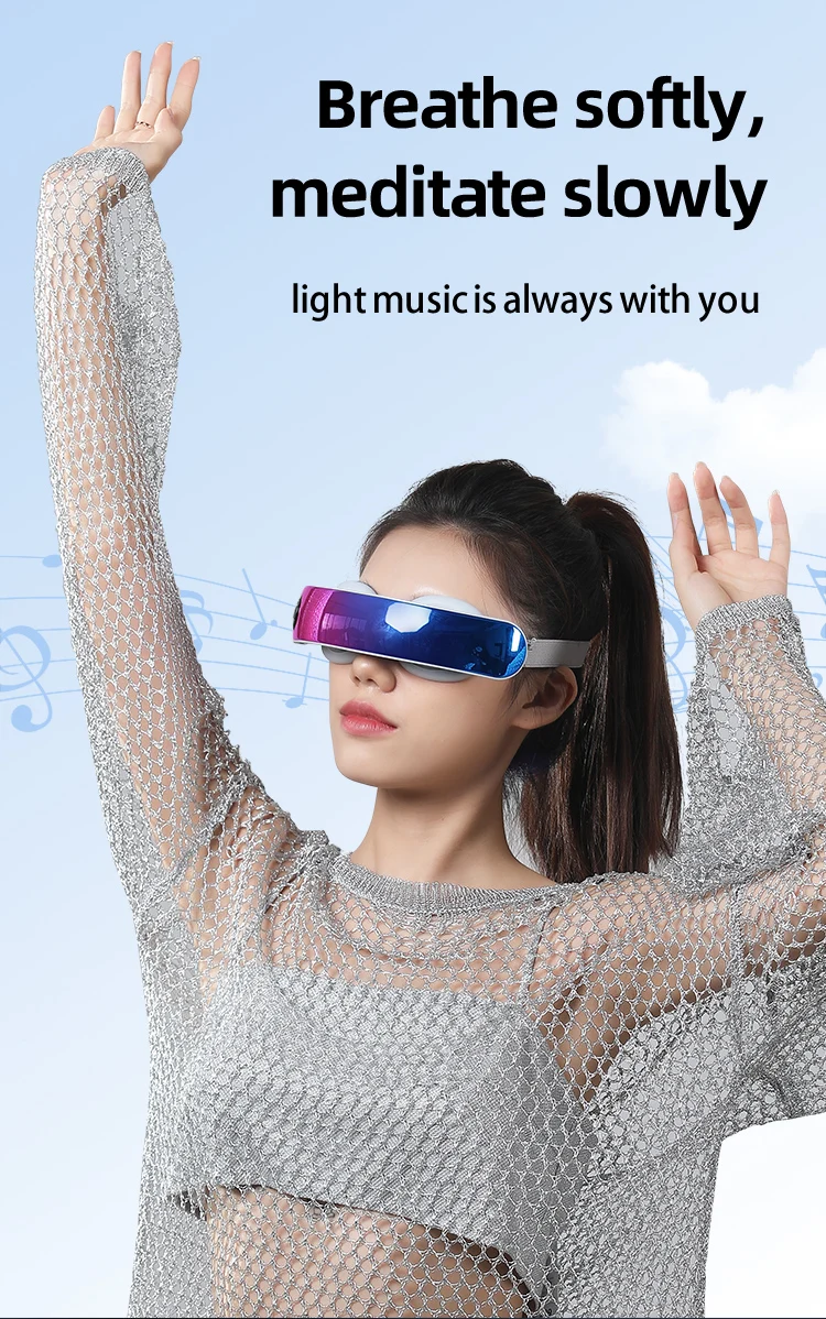 Eye Massage Device 4.5W Cold Hot Compress Dual Type-C Intelligent Visual Display 3-level Adjust Low decibel Relieve Eye Fatigue 11