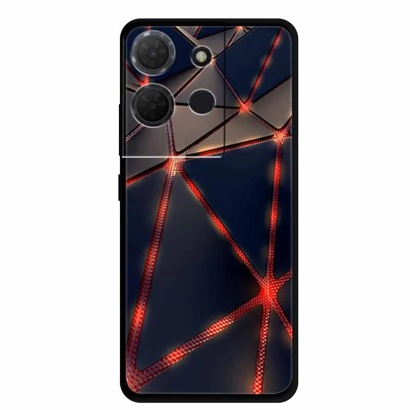 Stylish Black Marble Silicone Phone Cover - Fashionable and Protective TPU Shell