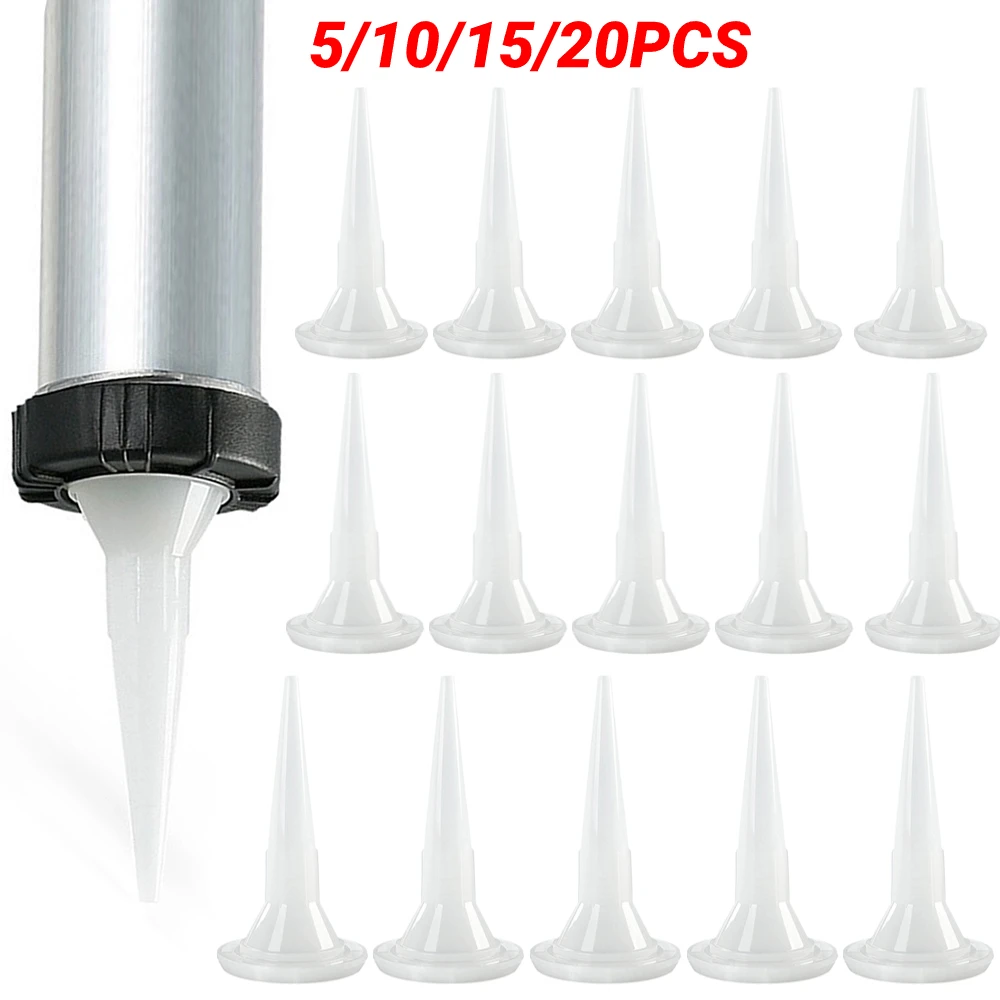 

5-20pcs Universal Caulking Nozzle Structural Glue Nozzle Plastic Caulking Nozzle Tip Mouth Home Improvement Construction Tools