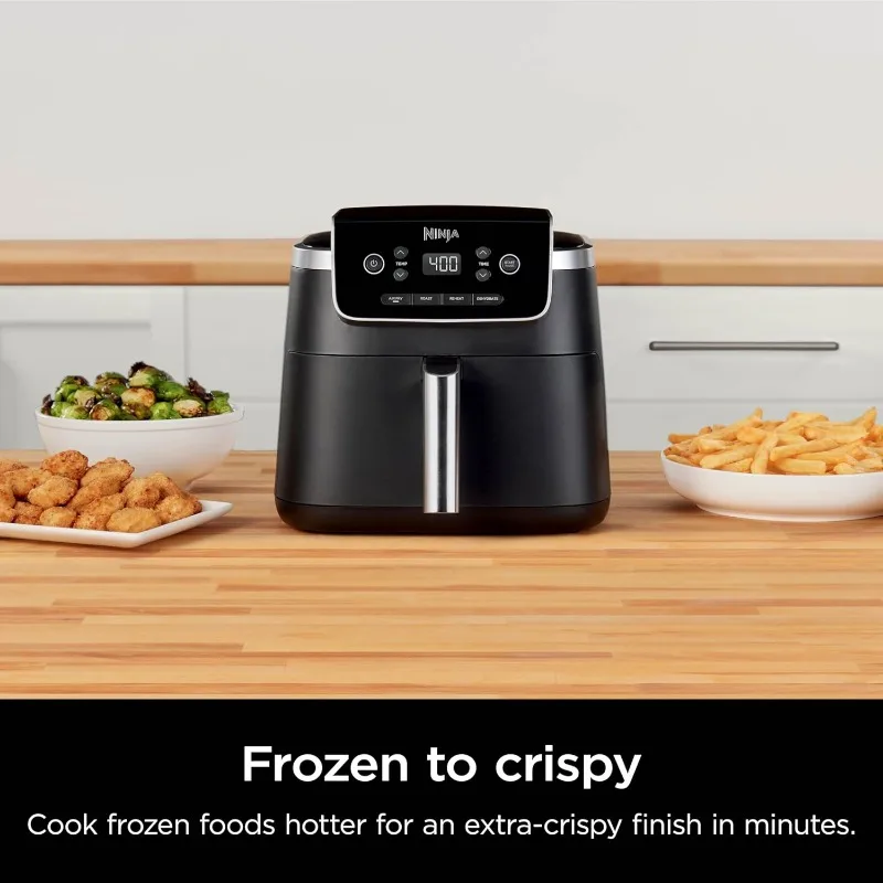 Air Fryer Pro 4-in-1, 5-quart capacity, air frying, baking, heating, dehydrating, air crisping technology, multiple functions 4