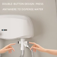 110 V/220 V chauffe-eau instantané 3500 W double prises d'eau chaude/froide chauffe-eau électrique salle de bain douche avec affichage de la température 4