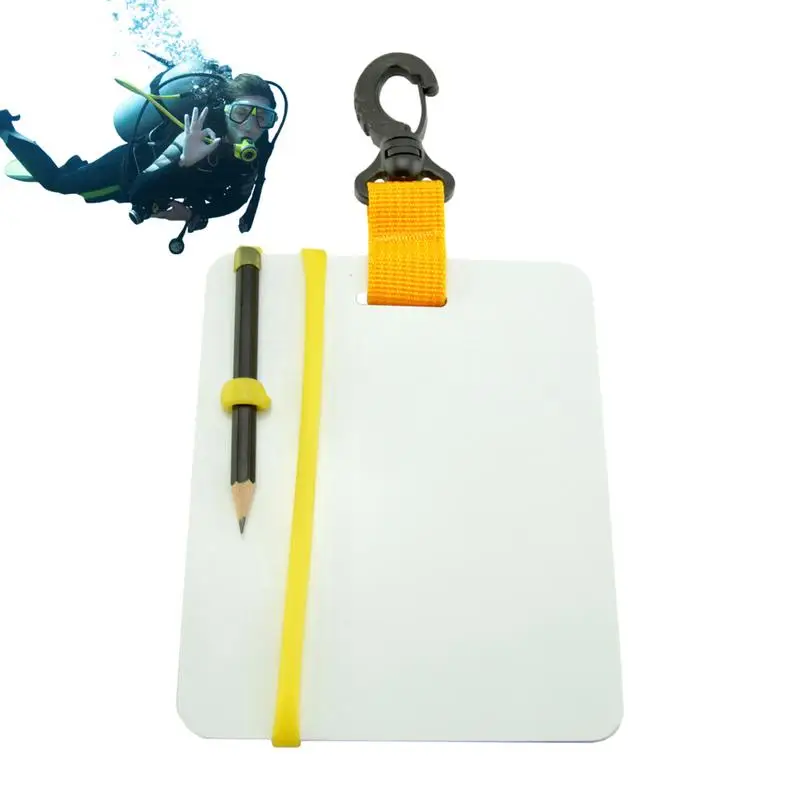 

Сланцы для подводного письма для дайвинга водостойкие прочные сланцы для дайвинга с поворотным зажимом и карандашом для дайвинга планшет для дайвинга