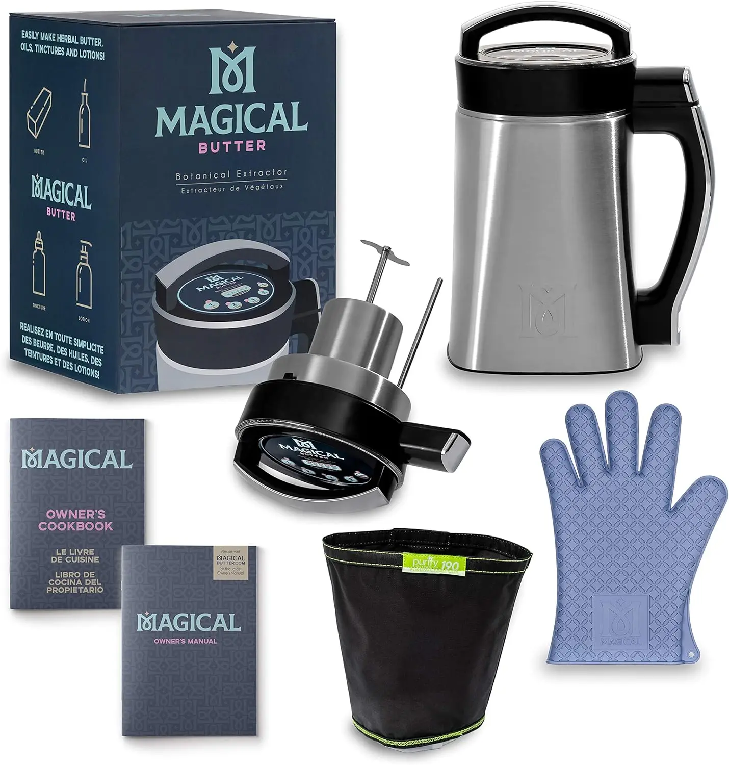 

MB2E Botanical Extractor with MAGICAL BUTTER official 7 page Cookbook Electric Meat cutter Meat chopper Blender Meat Onion chop