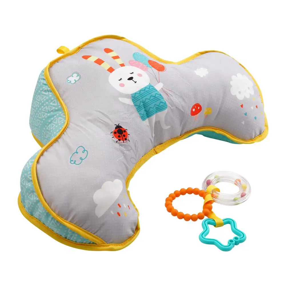 Baby Pillow Tummy Time Toy Lying Pillow High Contrast Double-Sided Birthday Toy Baby Gifts Training Baby Pillows Head-up Se A8E8 4