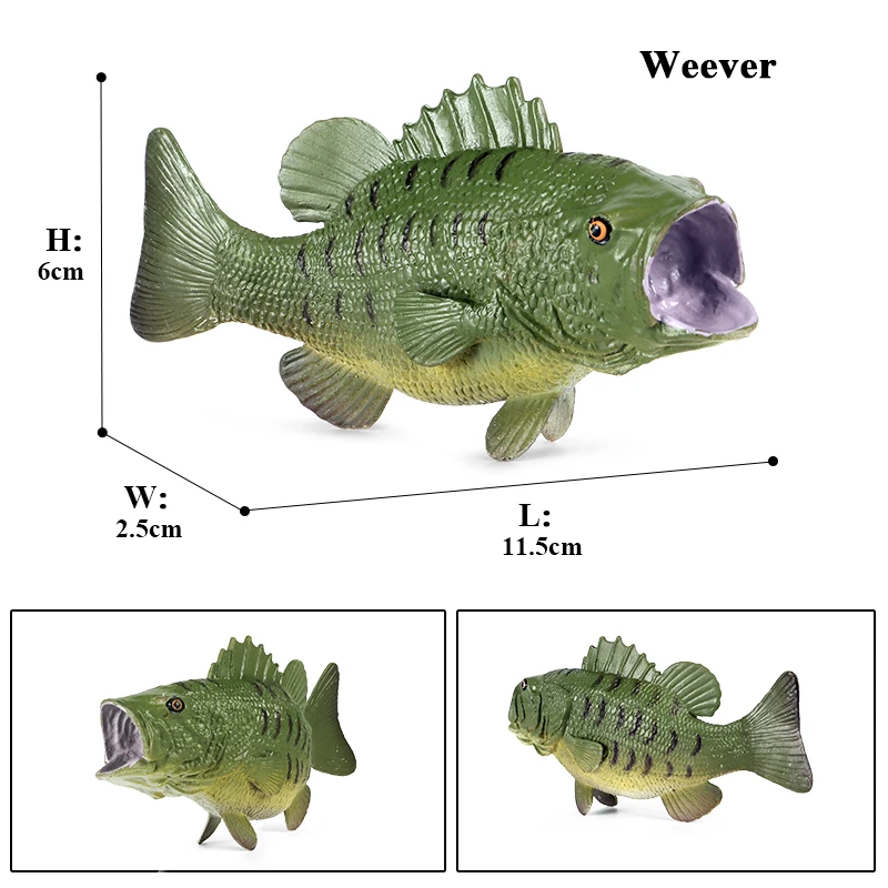 Sealife Animals Action Figures - Ocean Fish Collection Educational Toy Set
