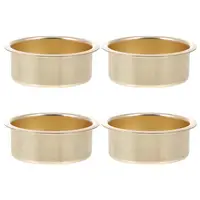 4pcs Holder Iron Cups Aromatherapy Making Cup Metal Tins Wedding Centerpieces Container Tealight Base 41x41x17MM 1