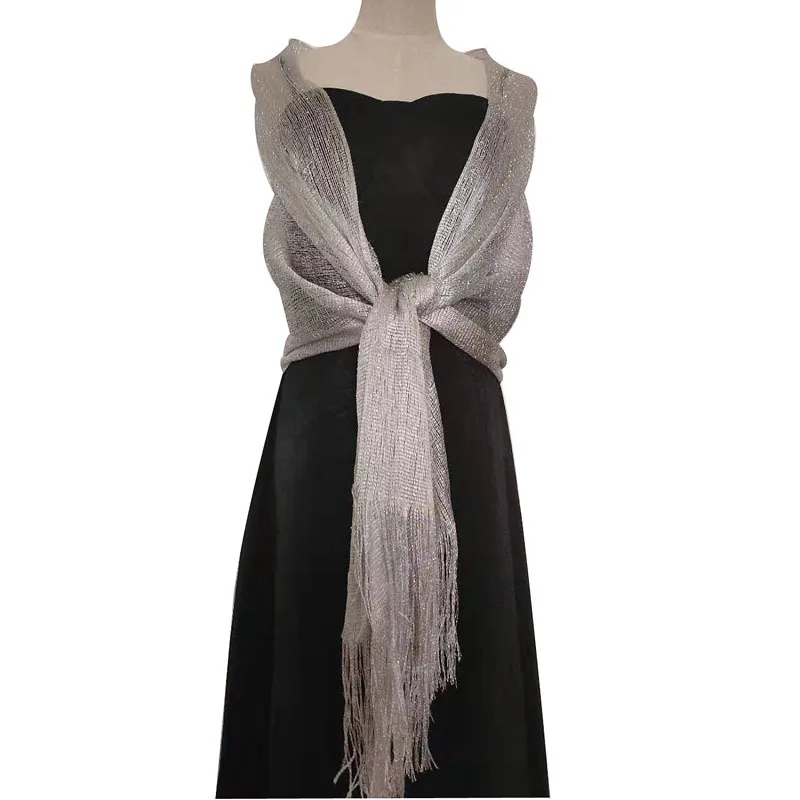 Capes For Party Wedding Evening Dresses Shawls Shrugs For Women Bolero Golden Silvery Tassels Bridal Cape Bolero Wraps Scarf