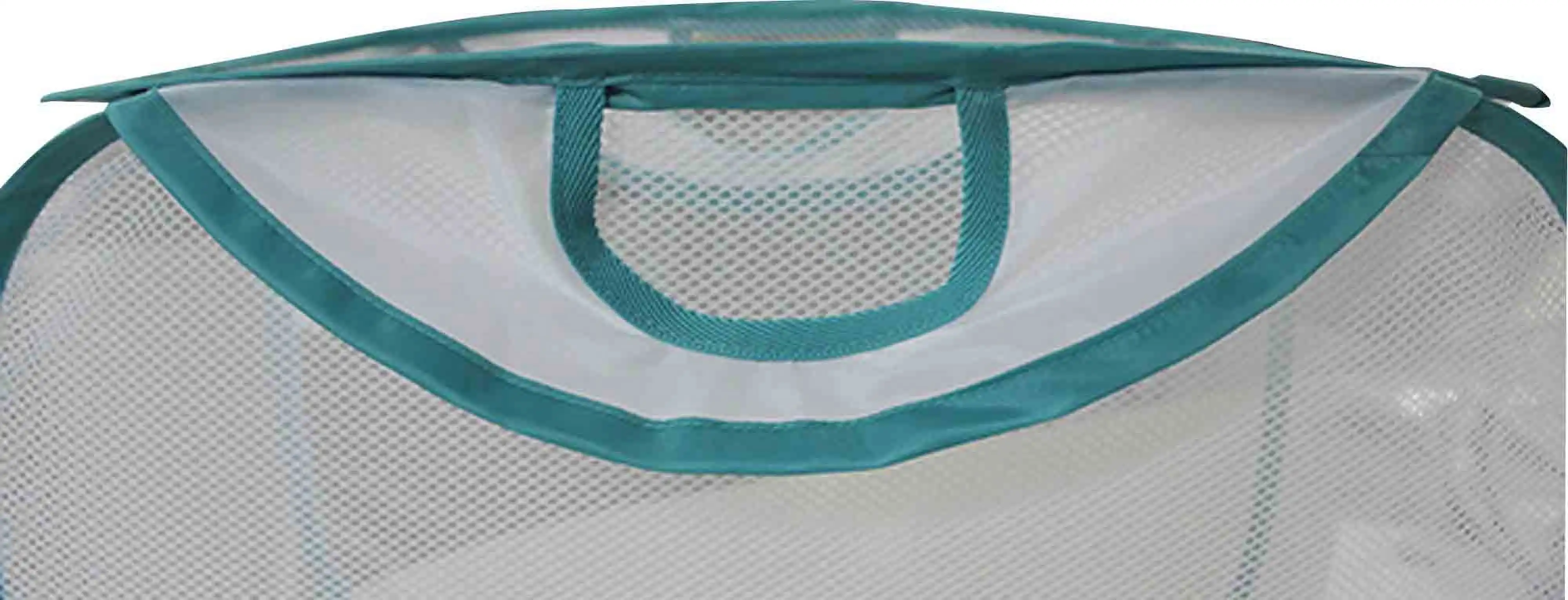 (4 pack) White Mesh Pop-up Laundry Basket, 21" x 13" x 15.5" 4