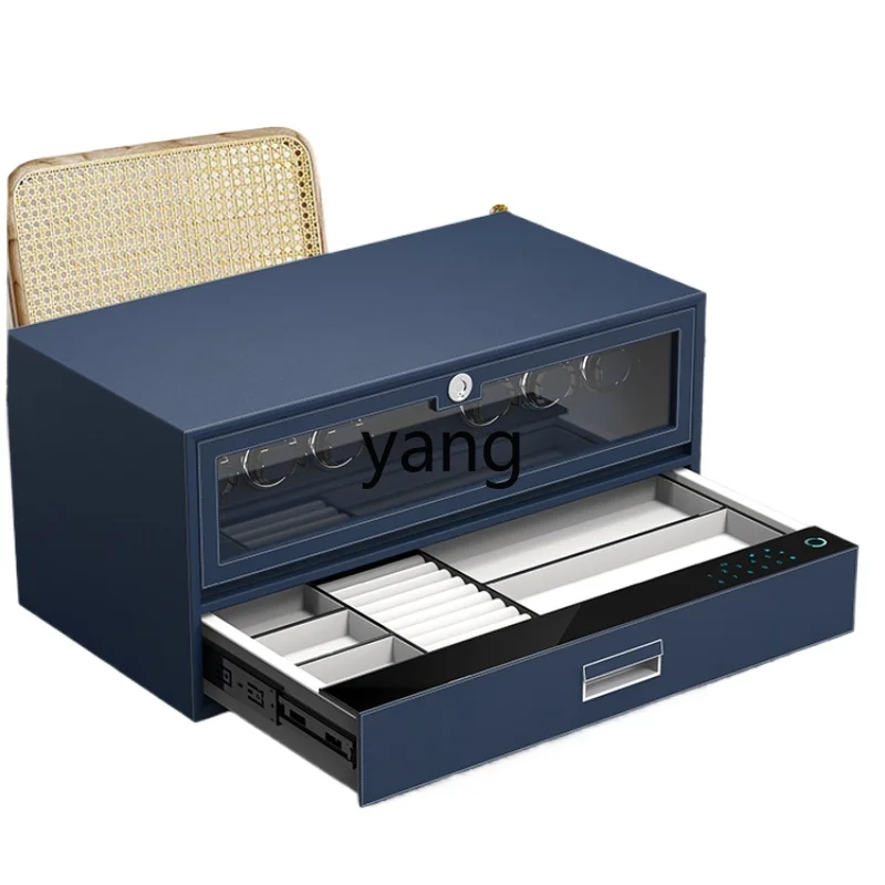 LMM safe household fingerprint password drawer type invisible all-steel ...