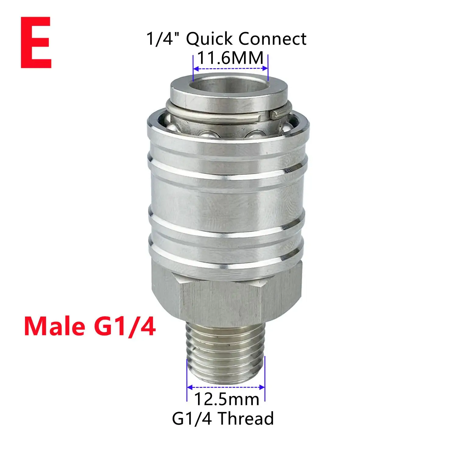 자동 잠금 퀵 커넥터 거치대, 다양한 피팅 스레드, 고압 세척 건용 M14 G1/4 M22, 1/4 인치