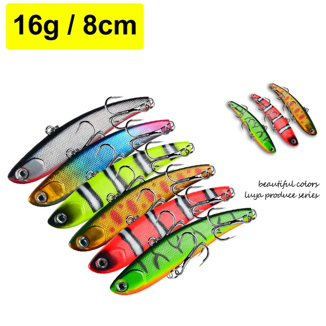 1pc/lot 10g/14g/16g/18g Sinking Vibration Fishing Lure Hard bait Artificial  VIB Isca Pech Winter Ice Fishing Pike Bait Tackle - AliExpress