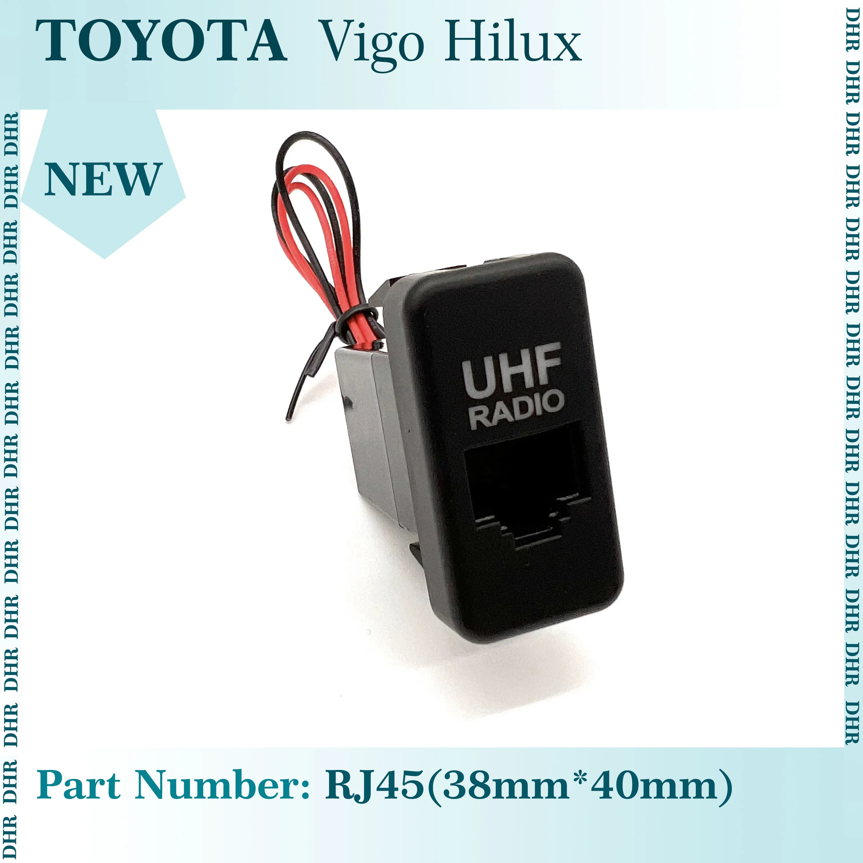 

Панель переключателя интерфейса для радио RJ45, адаптер для приборной панели, черная розетка с голубым цветом, для Toyota светодиодный Landcruiser Blue 2005-2015