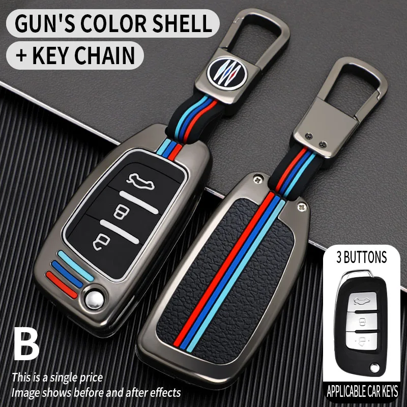 3 Buttons Car Key Case Cover For Geely Gx3 Ec7 Ec8 Gc6 Ec715