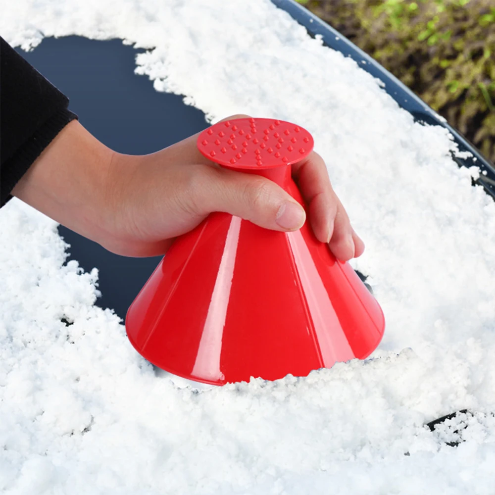 1PC Snow Remover Deicer Cone Tool Red Black Green Blue Winter Auto Car Magic Window Windshield Ice Scraper Shaped Funnel windshield shovel snow shovel windshield deicing instrument snow ice scraper ice deicing tool