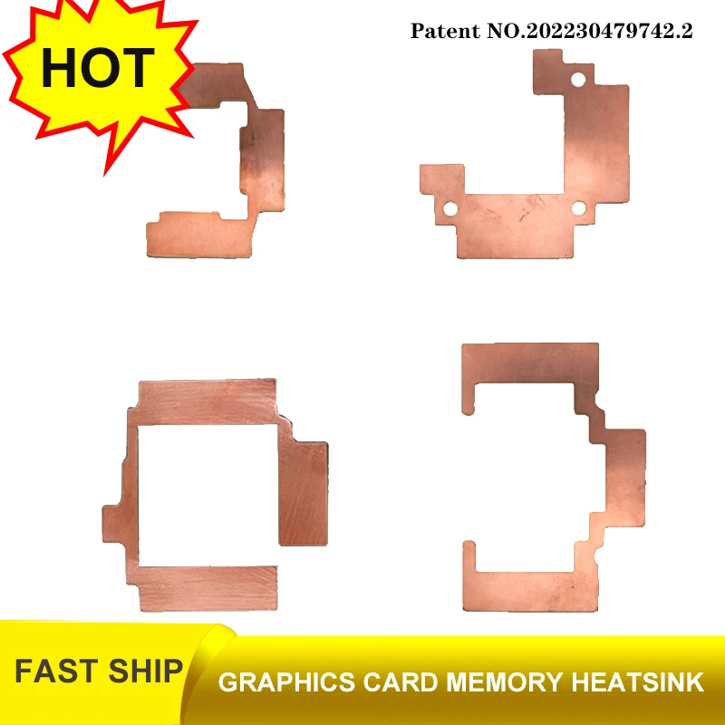 Gpu Vram Thermal Pad Copper Heatsink Miner Scheda Grafica Miglior Raffreddamento Uso Con Gpu Water Block Rtx3060 3070 3080 3090/5600 5700