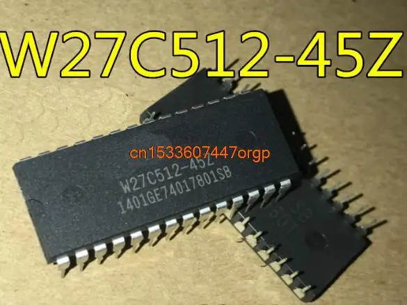 

Free shipping 10pcs/lot W27C512P W27C512P-45Z PLCC-32 64K X 8