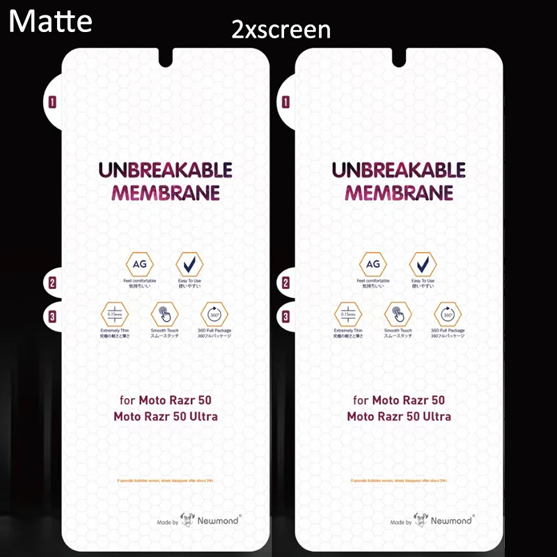 Oleophobic Hydrogel Matte HD Clear Back Protective Film
