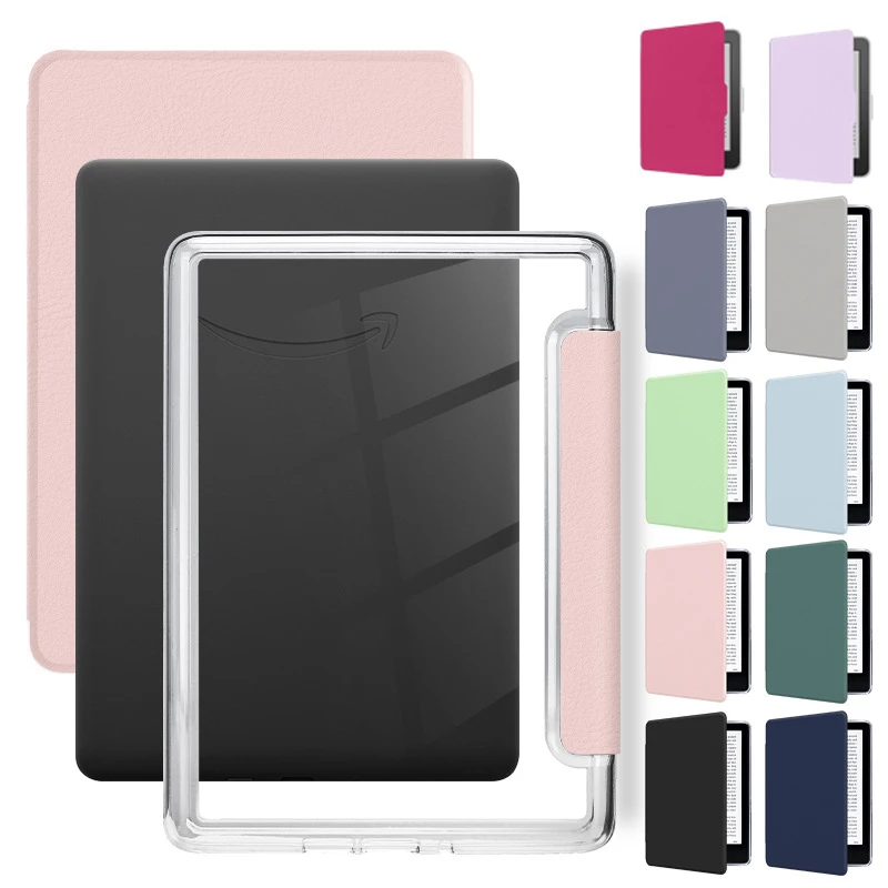 Acrylic Case for Kindle Paperwhite 6 12th Signature Edition 7'' Smart Cover for Kindle Colorsoft 7'' 2024 SA568B SA569P Funda