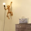 Retro Monkey Wall Light Creative Resin Wall Lamp Sitting Monkey /Hanging wall Shape Bedroom Study Home Decor Wall Table Lamp 3