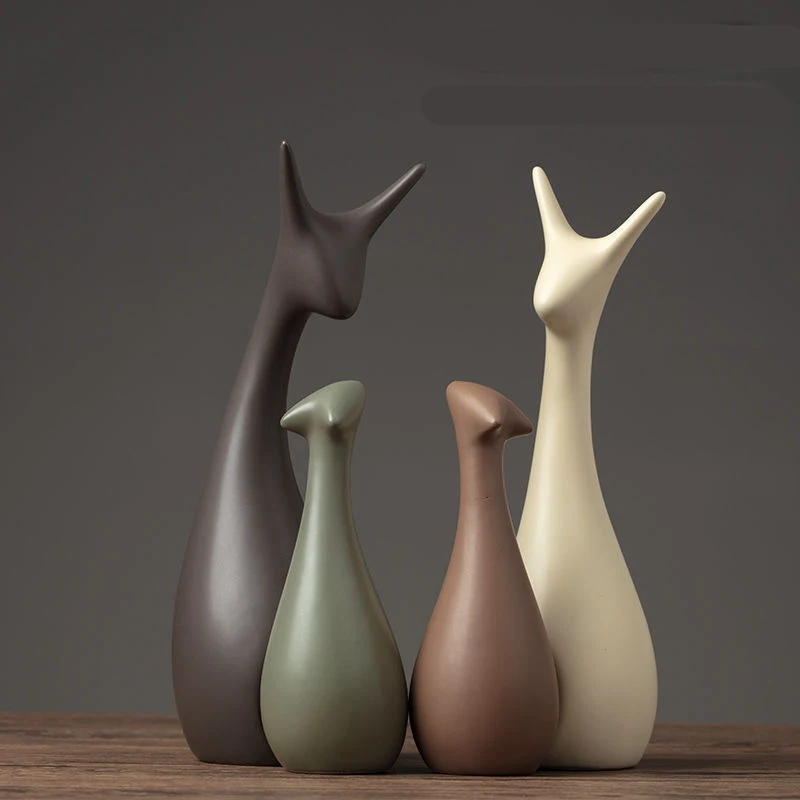 

Modern Minimalist Home Ceramic Crafts Living Room Wine Cabinet Decoration Ornaments Children Birthday Gift