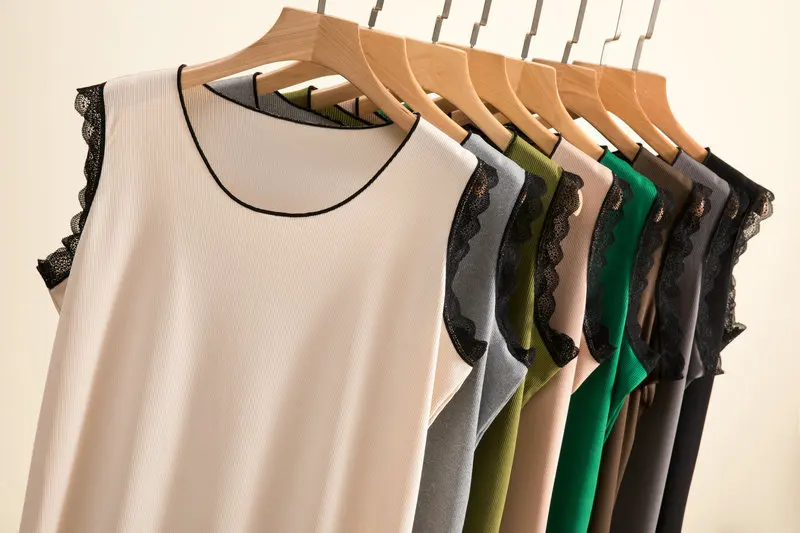 Sexy Thread Night Wear Weste Kleid Damen Sommer Nachthemd Ärmellos Home Kleidung Modale Spitze Damen Nachtwäsche Nachthemden – Detail 22