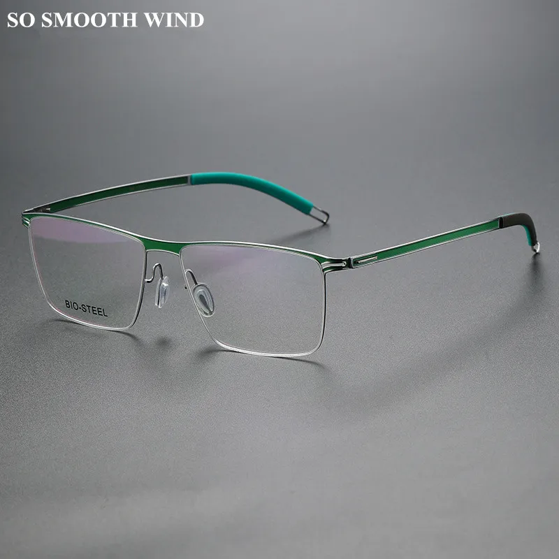 

Screwless Square Busniess Glasses Frame Ultralight Men Women Titanium Myopia Spectacles Eyeglasses Optical Prescription Eyewear