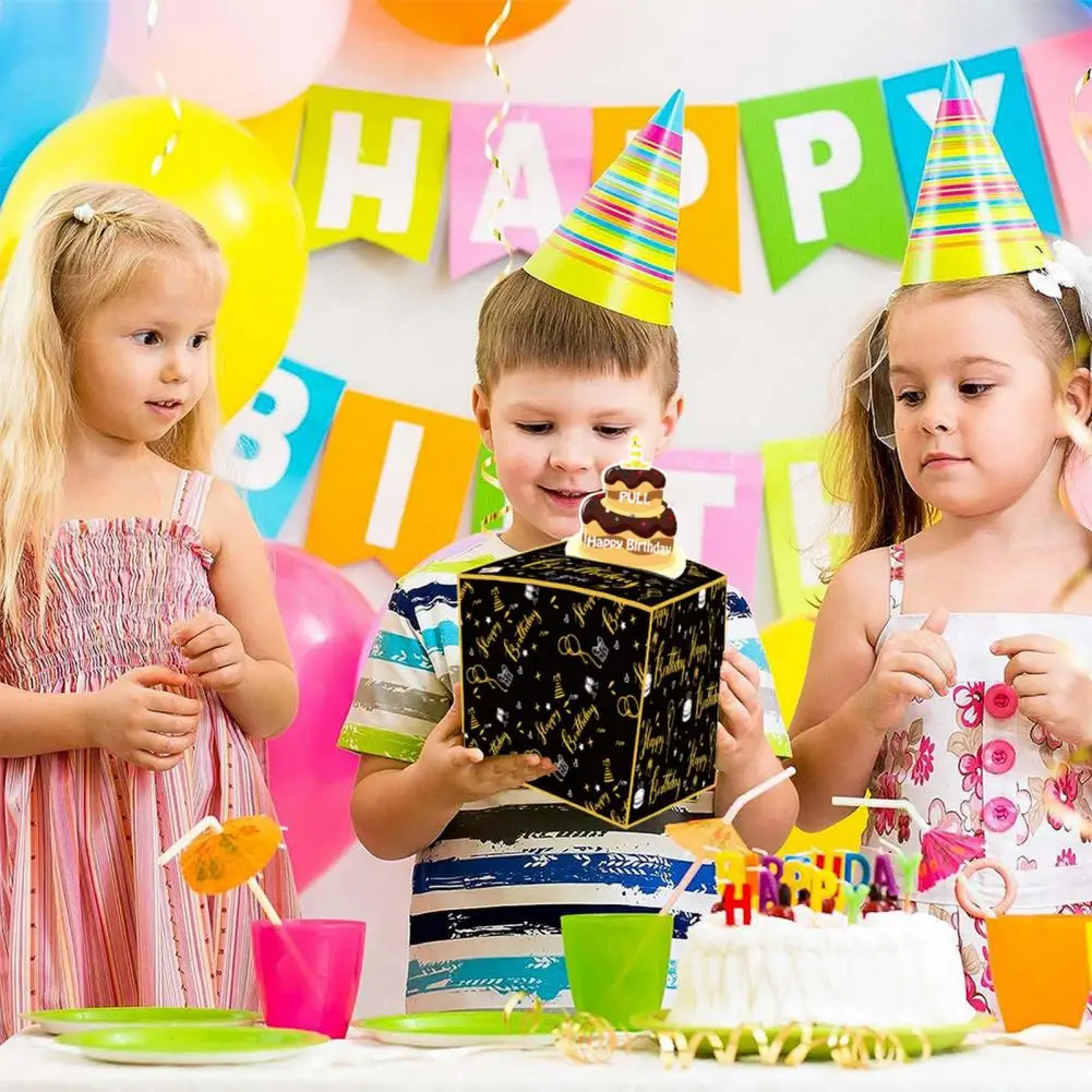 

Gift Box Exquisite Diy Surprise Cash Gift Happy Birthday Money Box for Women Men Funny Pull Cash Storage Case Birthday Gift Box