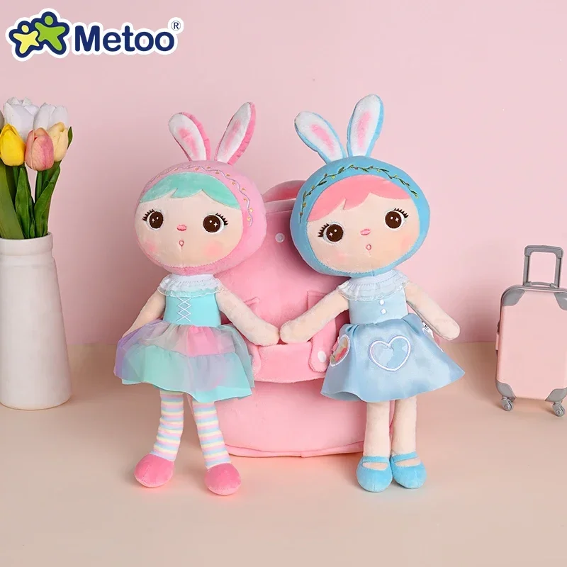 

Original Metoo Backpack Rabbit Keppel Doll Plush Bag Cute Bunny Doll 2 In 1 Backpack Metoo For kindergarten Kids Boys And Girls