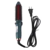 Curling Brush 2 In 1 Curling Brush Straight Curly Hair Dual Purpose Green Portable Thermostatic Electric Hair Brush US Plug 110V 1