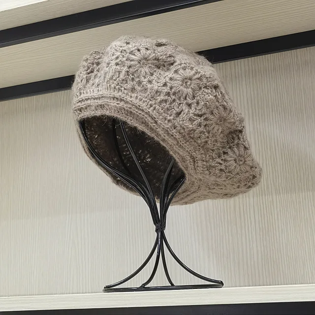 Berretto In Cotone Lavorato A Maglia | Donna | Estivo | Beige | Taglia Unica | Per Viaggi E Estate