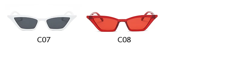 Radfahren 8 stücke Cat Eye Sonnenbrille Frauen Vintage Marke Designer Sonnenbrille Kleine Rahmen Shades Retro Damen Cateye Sonnenbrille UV400 – Detail 6